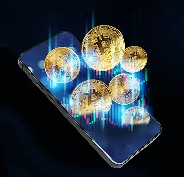 Dashboard di trading dell'app BTC860 Bellarino su smartphone